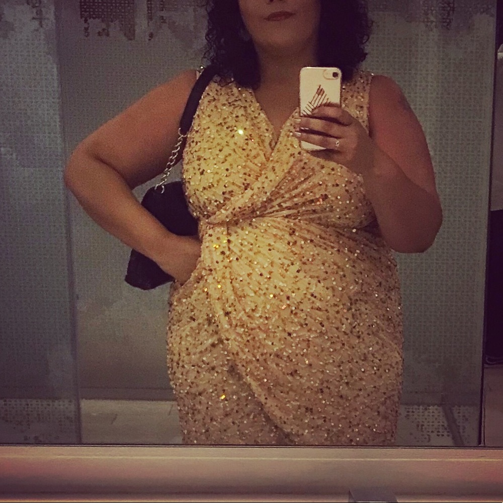 Asos Curve sequin dress